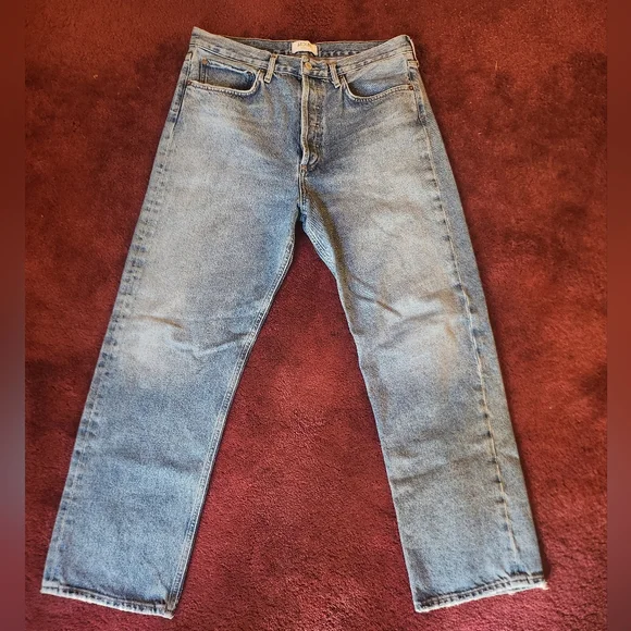 Agolde 90's Mid Rise Loose Fit Jeans in Scheme - Picture 10 of 13